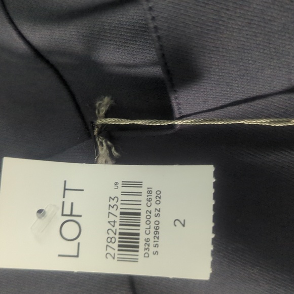 Loft curvy skinny ankle grey NWT size 2 - Picture 3 of 3